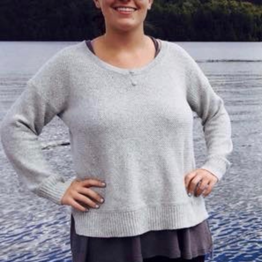 Perfect everyday knit scoop-neck sweater